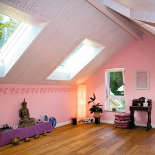 Innenraum eines Vastu-Hauses